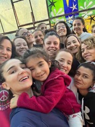 Ders sonrası kamp grubunun selfie'si